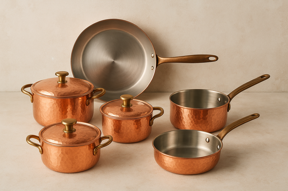 le cuivre est une matière noble parfaite pour cuisiner sainement