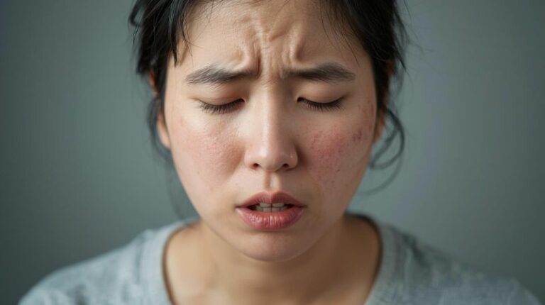 voila ton visage quand tu viens de manger un aliment dont tu es allergique