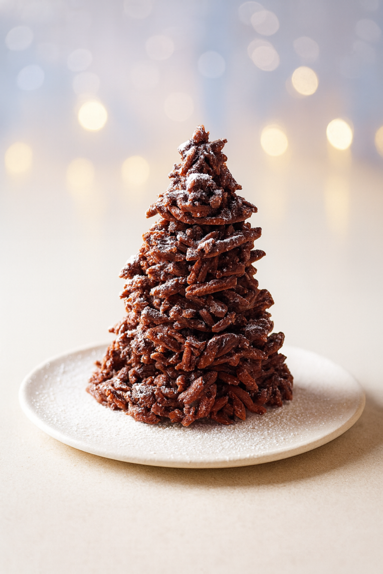 photo sapin de noel au chocolat