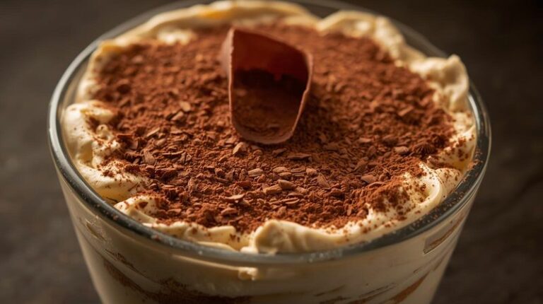 le tiramisu est souvent servi dans un grand verre