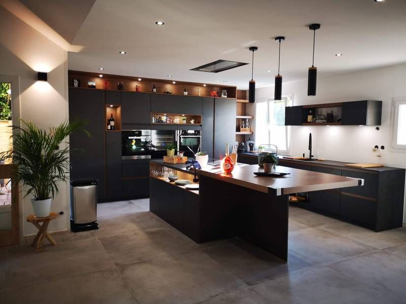 ilot central de cuisine beau et pratique