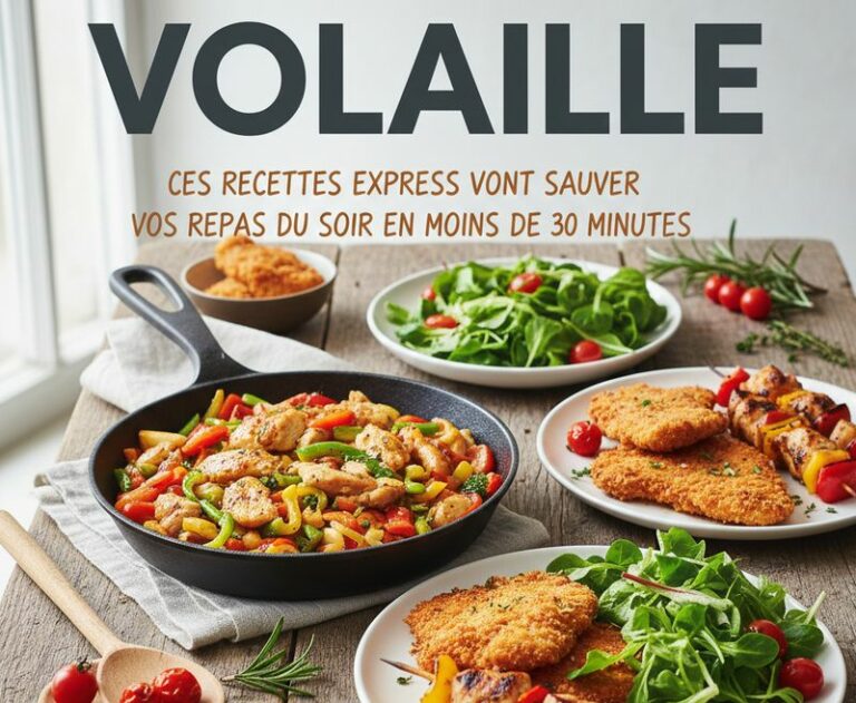 recette - de 30 minutes a base de volaille